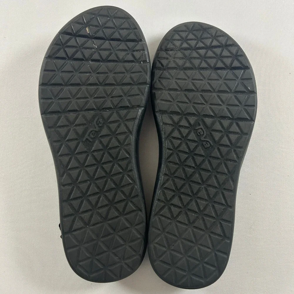 Teva Voya Infinity Space Dye Sandals Womens 8 Black Strappy Slingback Hiking
